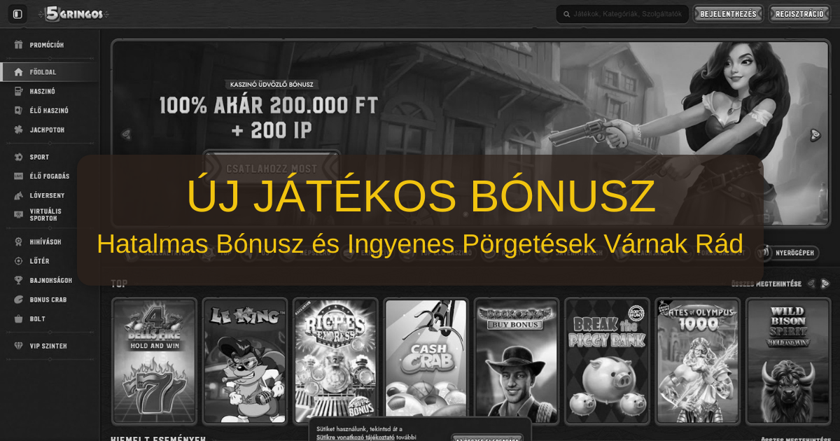5 Gringos Casino welcome bonus